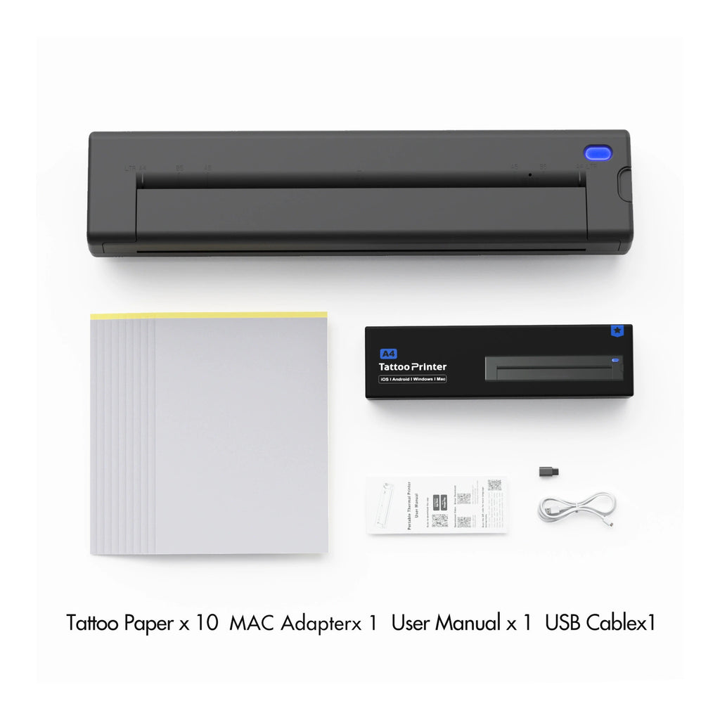 INF Bluetooth thermal printer for tattoo transfer and office use