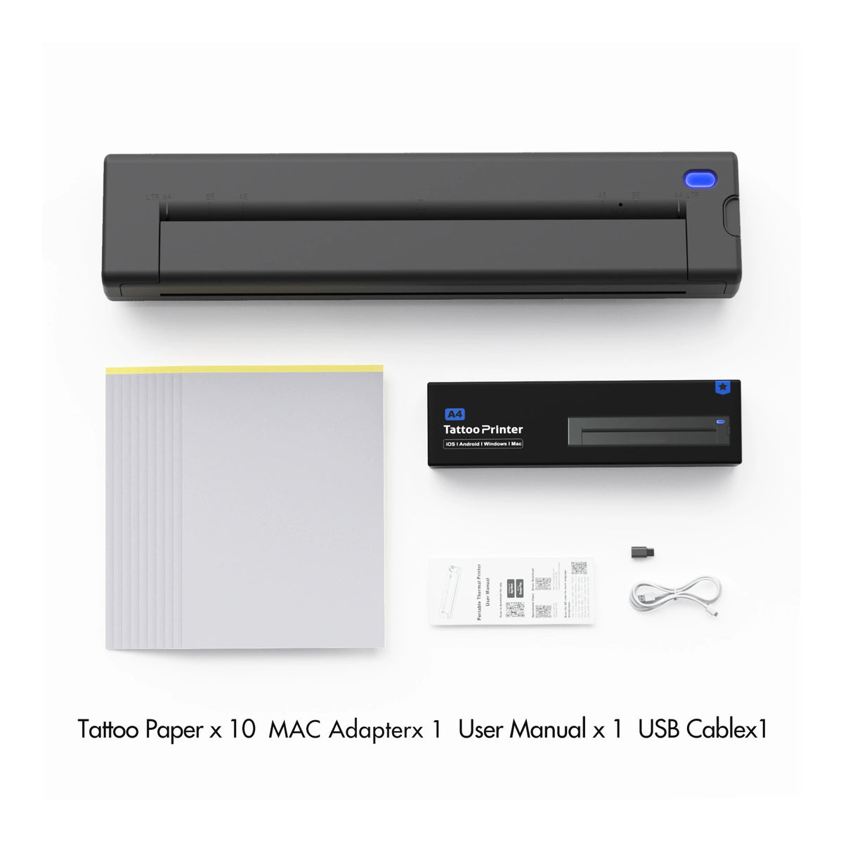 INF Bluetooth thermal printer for tattoo transfer and office use