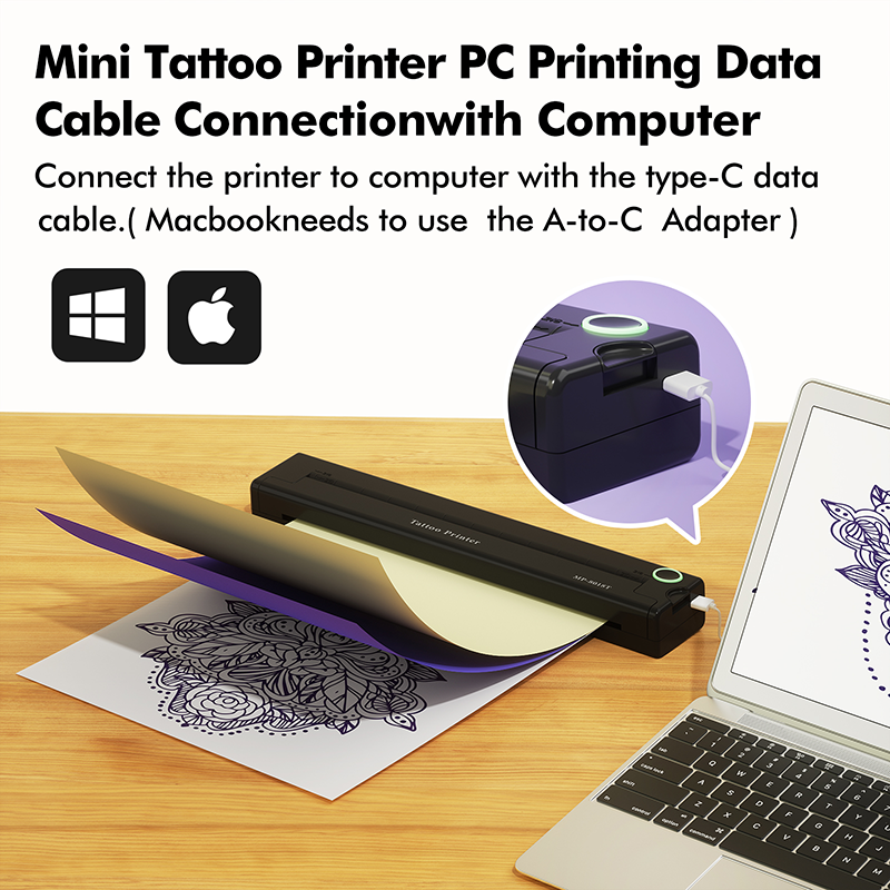 INFTATTOO A46 Wireless Tattoo Stencil Printer