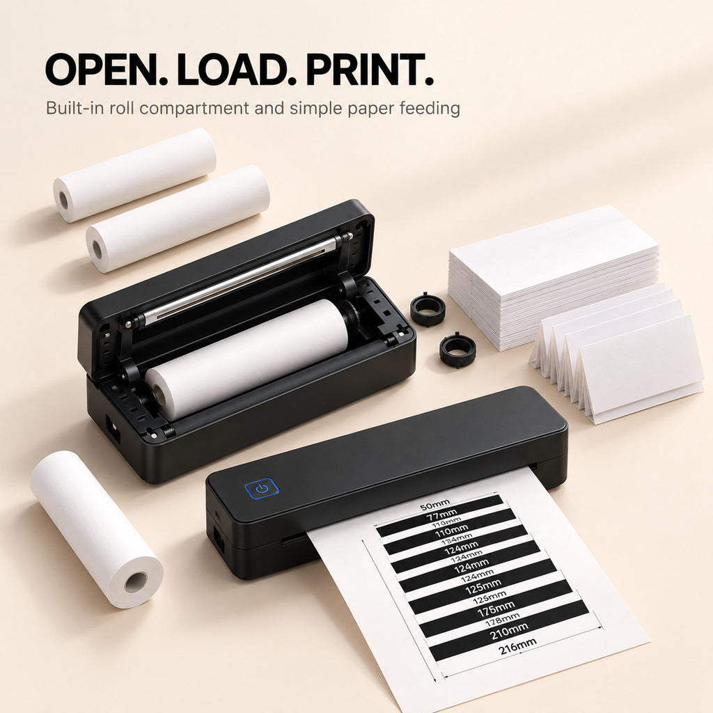 INF Bluetooth-enabled A4 thermal tattoo printer for hazardous waste labels and tattoo transfers