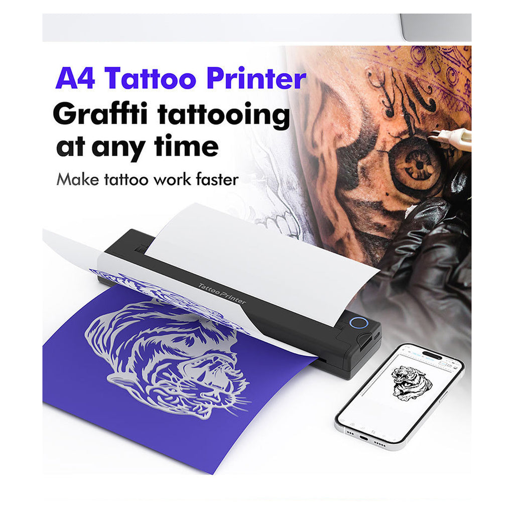 Bluetooth thermal printer for tattoo transfer and office use | INF Tattoo