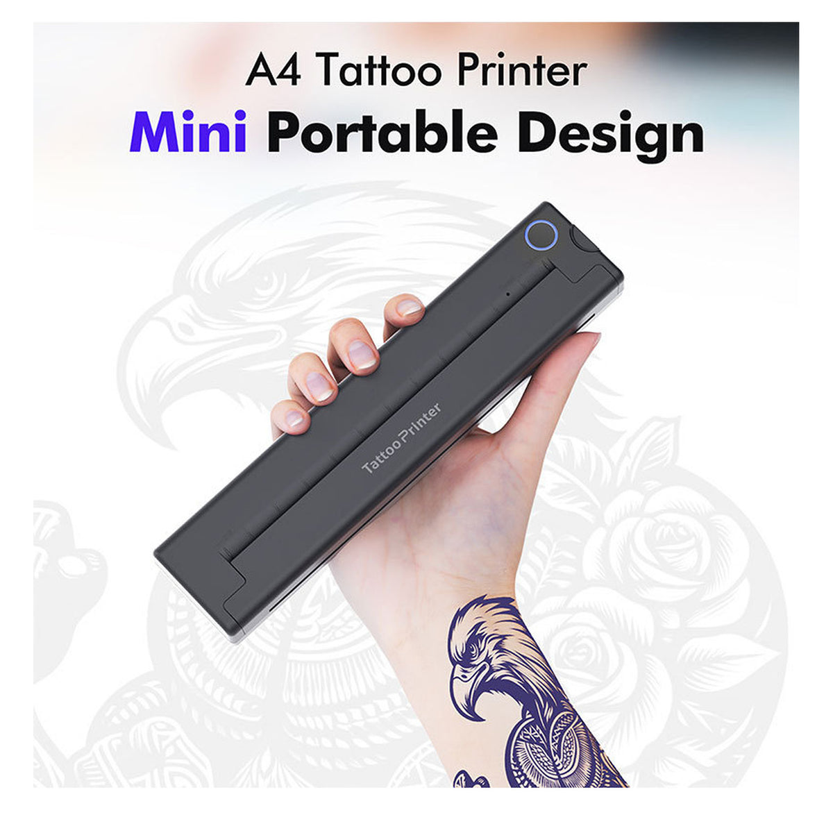 Bluetooth thermal printer for tattoo transfer and office use | INF Tattoo